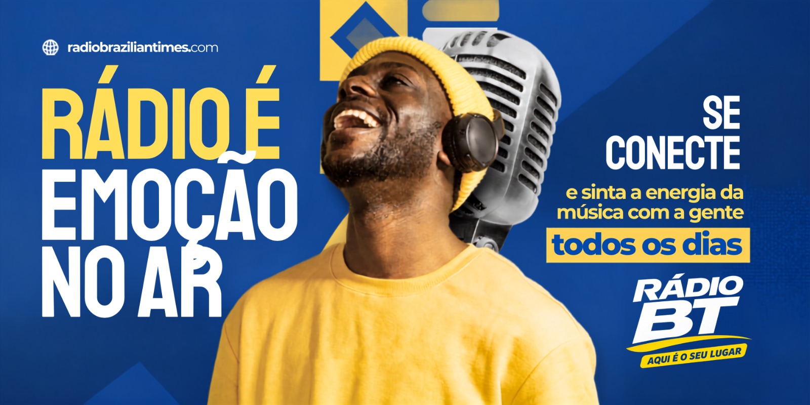 Rádio é emoção no ar — Rádio BT, aqui é o seu lugar